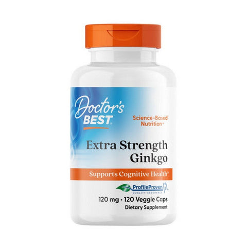 Doctors Best, Extra Strength Ginkgo, 120 mg, 120 Veggie Caps Doctors Best