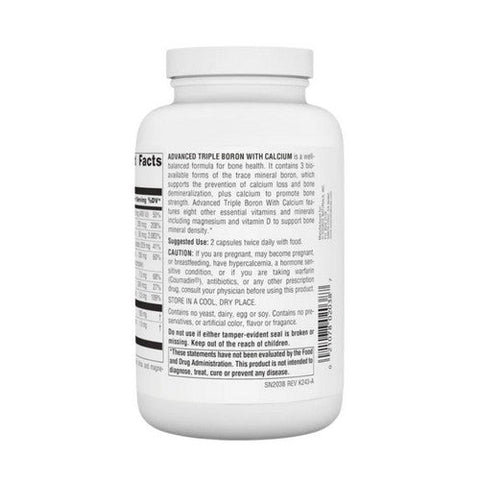 Source Naturals, Triple Boron, 3 mg, Advanced, With Calcium, 240 Caps Source Naturals