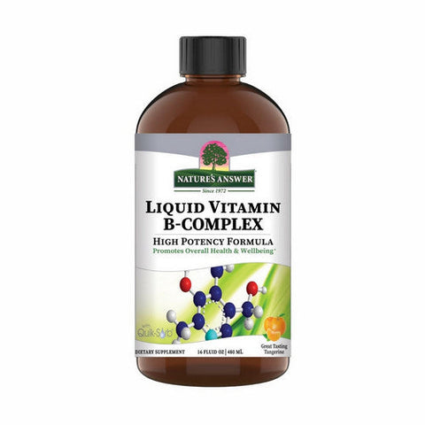 Nature's Answer, Liquid Vitamin-B Complex, Natural Tangerine Flavor, 16 Oz Nature's Answer