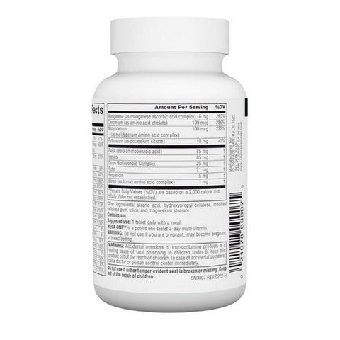Source Naturals, Mega One (Formerly Mega-Vite 85), 30 Tabs Source Naturals