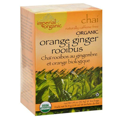 Uncle Lees Teas, Imperial Organic Tea, Orange Ginger Roob 18 CT Uncle Lees Teas