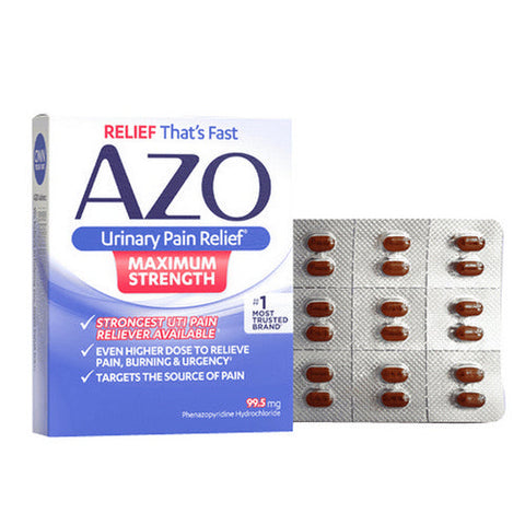 Azo, Urinary Pain Relief Maximum Strength, 12 Tabs Azo