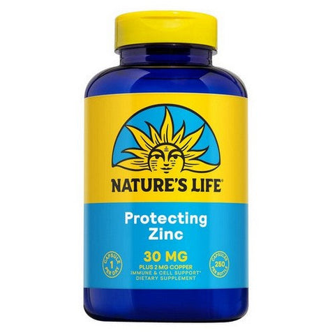 Nature's Life, Zinc, 30 Mg, 250 Veg Caps Nature's Life