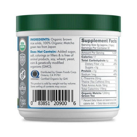 Green Foods Corporation, Matcha Green Tea Energy Blend, 5.5 Oz Green Foods Corporation