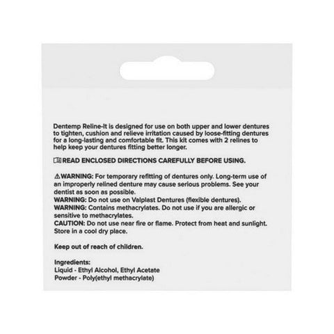Dentemp, Reline-It Denture Reliners, 1 Each