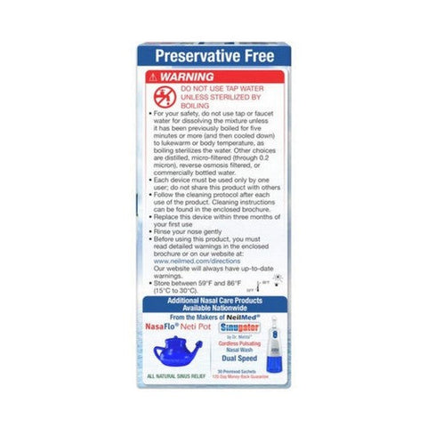 Neilmed, Sinus Rinse Premixed Packets, Box Of 100 Neilmed